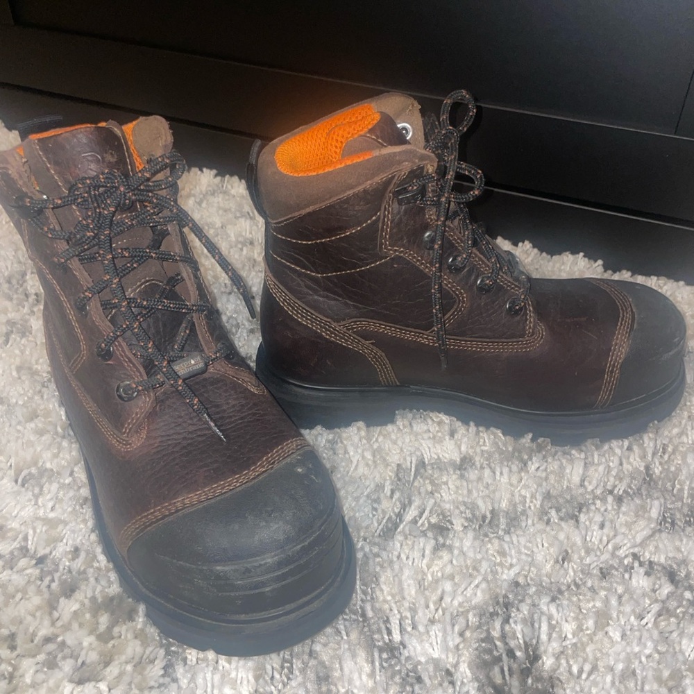 Timberland PRO Series XL Comp Toe Boys Boots Waterproof Mud & Snow size 5 EUC
